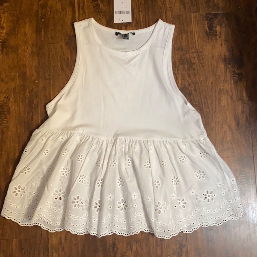 White babydoll tank